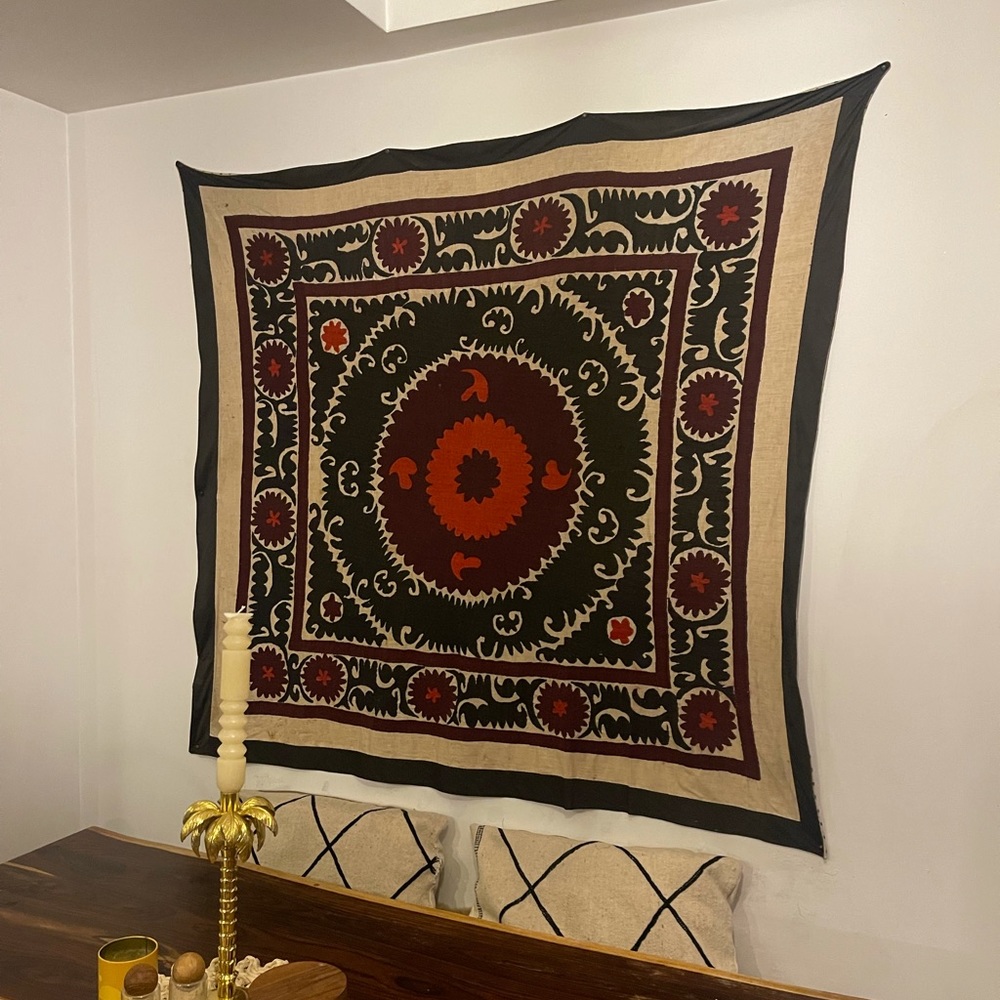 SUZANI Vintage handmade wall tapestry